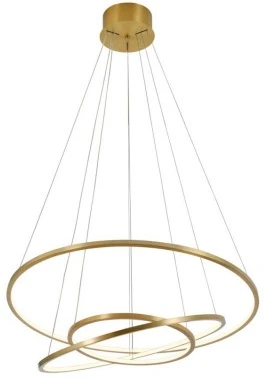 Подвесной светодиодный светильник ярусный Newport 15000 15303N/S brass (220V, на проводе, кольцо)