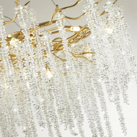 Подвесная люстра большая Banche 5005/14 (220V, подвески, на тросе, ветки)