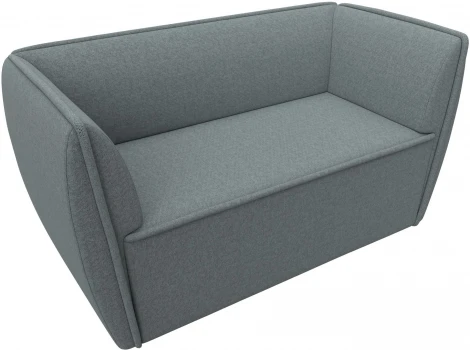 Диван кухонный прямой Бергамо 2-х местный (Серый/Рогожка) Лига Диванов арт.123705