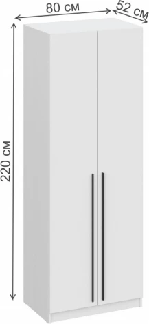 Шкафы Woodville Бирма ШК-800 белое дерево / белое дерево