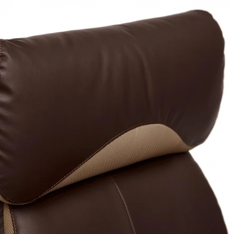 Кресло DUKE кож/зам/ткань, коричневый/бронза, 36-36/21 Tetchair 12905