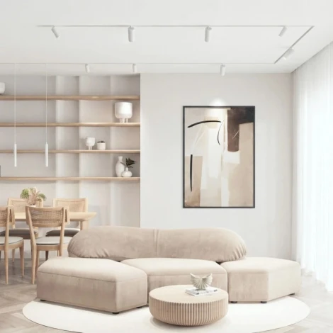 Трековый светильник светодиодный однофазный Denkirs Simple Spot DK8208-WH 220V 10W 4000K, белый