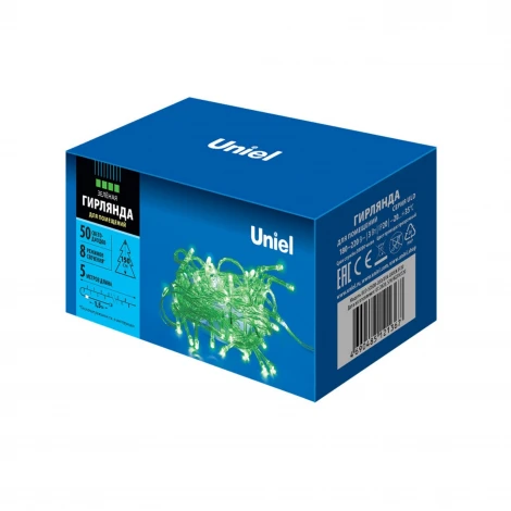 Гирлянда Uniel ULD-S0500-050/DTA GREEN IP20