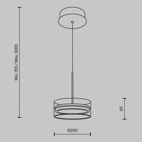 Подвесной светильник Maytoni Dress code MOD348PL-L14BBS3K (LED, 220V, на проводе, круглые)