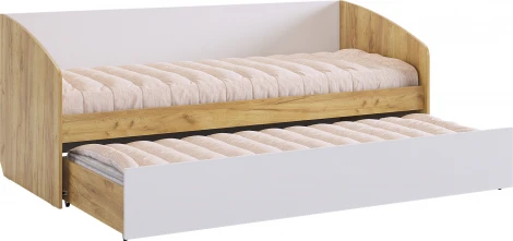 Форсаж Кровать, цвет дуб крафт золотой/белый Mebelson (арт.MKF-07.2725)