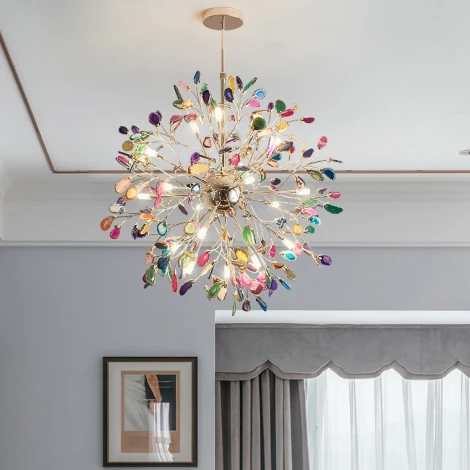 Потолочная люстра на штанге ImperiumLoft agate-801