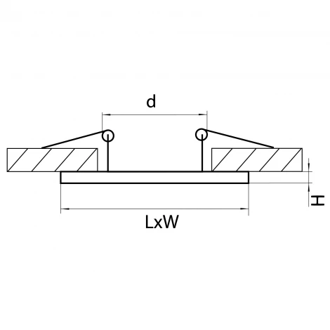 Рамка для одного встраиваемого светильника Lightstar Intero, квадрат, черный