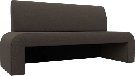 Диван кухонный прямой Кармен (Коричневый/Рогожка) Лига Диванов арт.126075