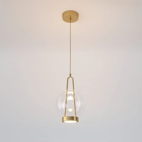 Подвесной светильник Eurosvet Frasco 50267/1 LED латунь (220V, на проводе)