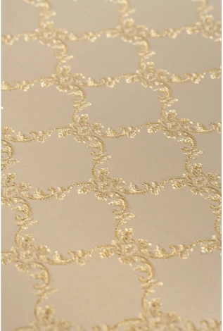 Деревянный стул Woodville Флавиан слоновая кость / золото 515976