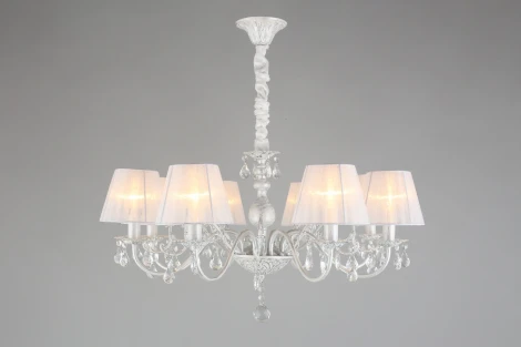Подвесная люстра Bantine OML-53213-08 (220V, хрусталь, подвески, на цепи)