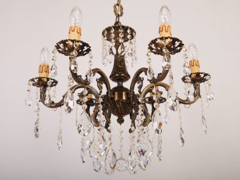 Подвесная люстра 50802 (220V, подвески, на цепи, подсвечник, свеча)