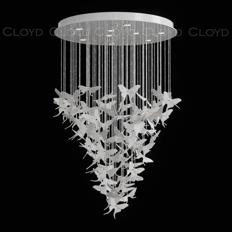 Потолочная люстра каскадная Cloyd Tropica 11531 (бабочки)