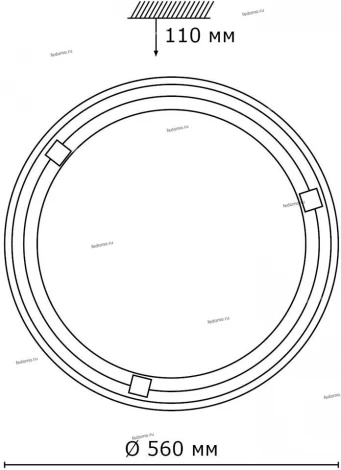 Настенно-потолочный светильник Sonex Lufe Wood 336