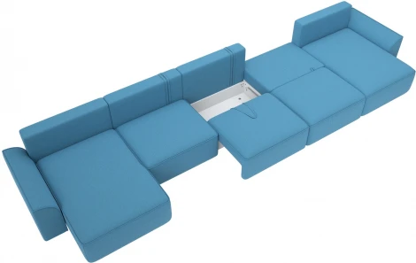 Диван п-образный Лига-048 НПБ МегаЛонг Лига Диванов (Рогожка) арт.128317