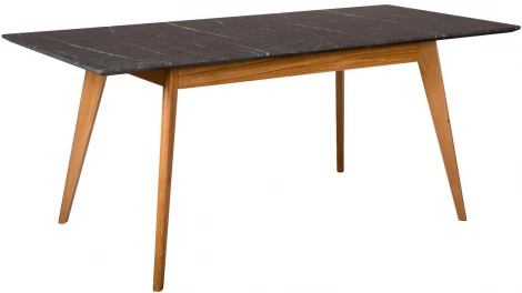 Стол R-Home Лунд раскладной 120-160 БУК-Мрамор Графит