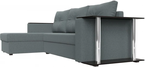 Диван угловой Атланта Лайт левый угол (Серый/Рогожка) Лига Диванов арт.121164L