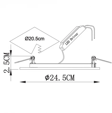 Встраиваемый точечный светильник Arte Lamp Rigel A7624PL-2WH
