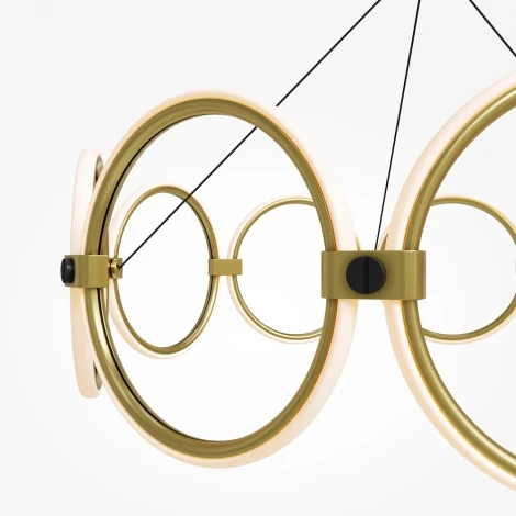 Подвесная люстра светодиодная Maytoni Link MOD357PL-L40BS3K (220V, круглые)