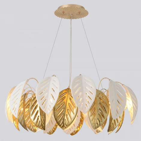 Подвесной светильник Crystal Lux RAMONA SP8 (220V, на тросе, листья)