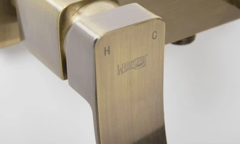 Смеситель Wasserkraft Exter 1601 для ванны с душем, светлая бронза