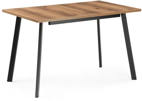 Стол деревянный Колон Лофт 120 25 мм дуб делано темный / матовый черный 489647 Notta
