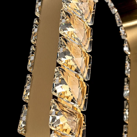 Подвесной светильник светодиодный хрустальный с регулировкой цветовой температуры Modelux MODELUX ML.9040.370 BS