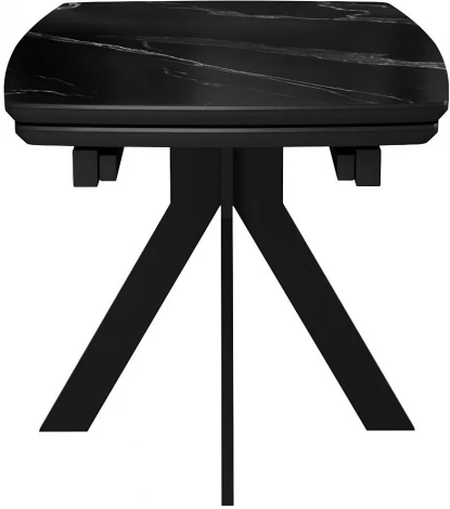 Стол DikLine DKU120 Керамика Черный мрамор/подстолье черное/опоры черные (2 уп.) арт.00-00074486