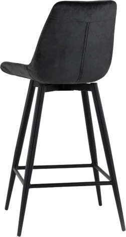 Стул барный Флекс с поворотным механизмом велюр черный Stool Group арт.УТ000040031