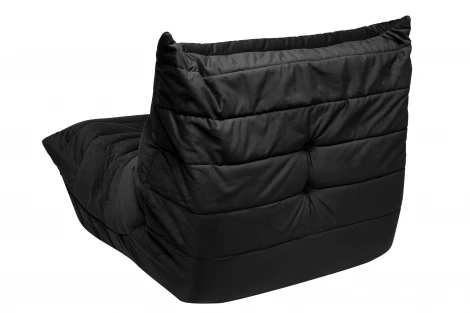 Диван Dreambag Маршмеллоу Черный 1 секция 7312400