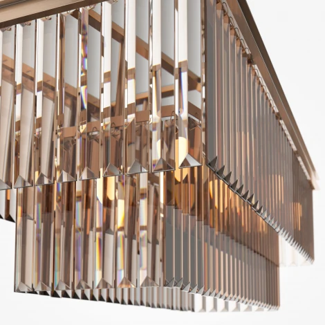 Подвесная люстра Maytoni Revero MOD085PL-08G (220V, хрусталь, подвески, на цепи)