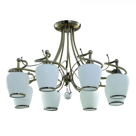 Потолочная люстра IDLamp 800 800/8PF-Oldbronze