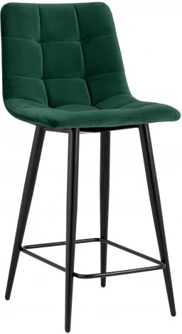Стул полубарный Stool Group Джанго велюр зелёный высота сиденья 60 см УТ000035294