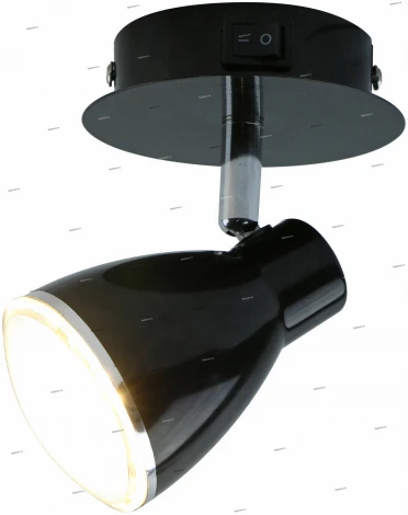Спот Arte Lamp Gioved A6008AP-1BK (LED, 220V, выключатель, круглые)