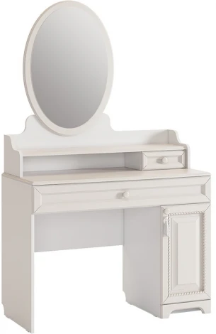 Белла Трюмо Mebelson (ЛДСП,МДФ,ПВХ,Зеркало/Белый) арт.SMB-13.1651