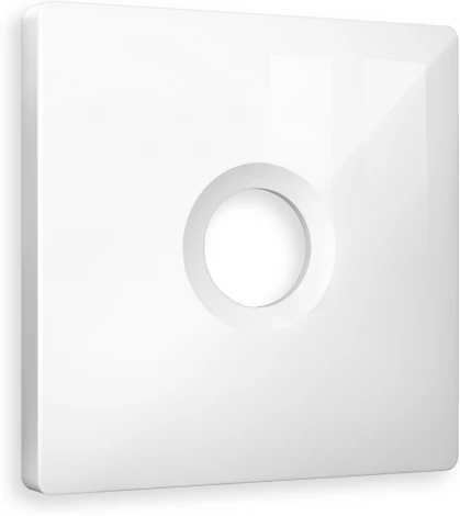 Лицевая панель Ambrella Volt ALFA (Белый глянец) для TV розетки QUANT AP1130