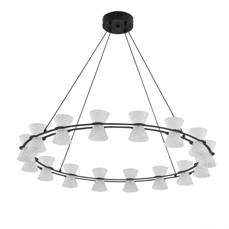 Люстра подвесная Lumion Vinora 8341/54L LEDIO LN черный/прозрачный металл/акрил LED 54W 3000K 220V