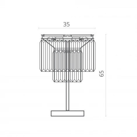 Интерьерная настольная лампа Divinare Nova Cognac 3002/06 TL-3