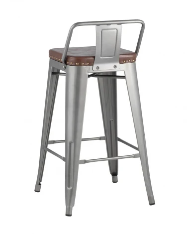 Полубарный стул Tolix Soft Серебристый