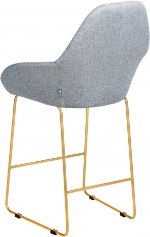 Стул полубар R-Home Kent Грей/Линк Золото