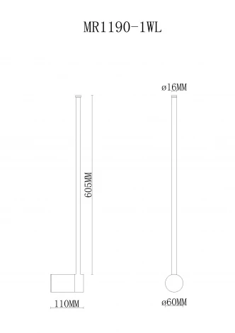 Настенный светильник MyFar Sunn MR1190-1WL (LED, 220V)