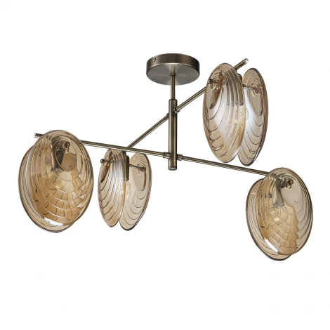 Потолочная люстра на штанге Escada Castanet 2123/4P Brass E14*40W