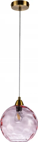 Подвесной светильник Memoria V000091 (11003/1P Pink) (220V, на проводе, шар)
