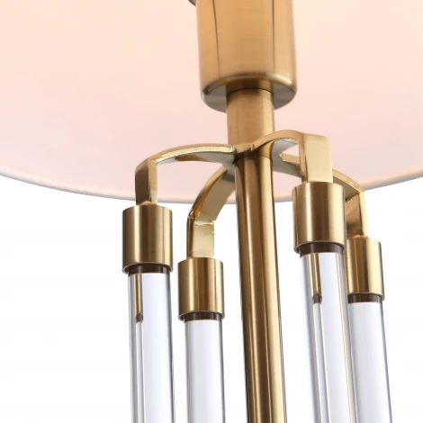 Настольная лампа ST Luce SL1403.304.01 Опал Латунь/Прозрачный E27*1 40W ОПАЛ