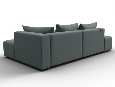 Диван угловой Лига-103 НПБ угол правый (ДСП,Брус,Фанера,Рогожка/Серый) Лига Диванов 134811