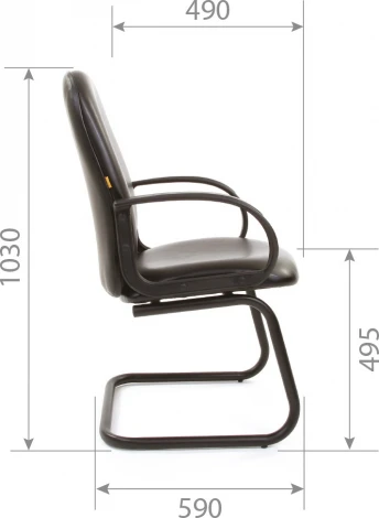 Компьютерное кресло CHAIRMAN 279V  КЗ (Металл,Пластик,Экокожа/Черный)