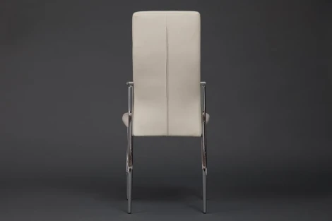 Обеденный стул Tetchair ELFO (Металл,Экокожа/Хром,Слоновая кость) 19311
