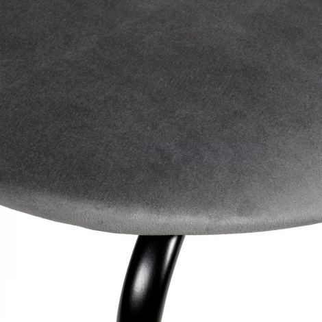 Стул Seven тёмно-серый велюр с чёрными ножками Bradex Home RF 0256
