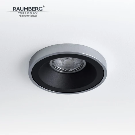 Встраиваемый светильник Raumberg Terra F TerraFBk\Ch Black\Chrome