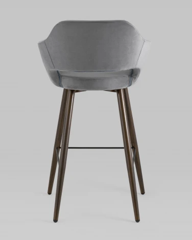 Стул барный Stool Group Саймон велюр тёмно-серый УТ000025180